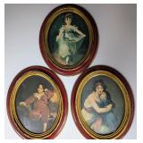 Vintage Italian Florentine Oval Pictures, Norleans