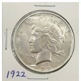 1922 Peace Silver Dollar