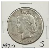 1922-S Peace Silver Dollar