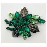 Beautiful Pin with Mixed Green Stones