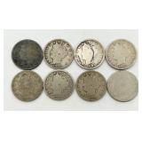 8 ï¿½Vï¿½ Nickels, See Dates in Information