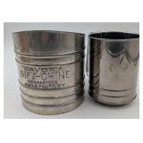 2 Vintage Flour Sifters
