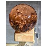 *Hand Blown Glass Orb w/Illuminated Base