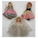3 Vintage Madame Alexander Dolls