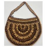 Vintage FashionExpress Wooden Beaded Purse