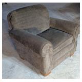 *Oversized Brown Corduroy Armchair