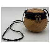 Small Hand-Carved Coconut Crossbody Purse