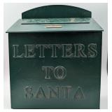 Green Metal Letters to Santa Mailbox