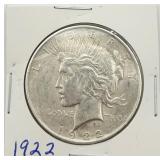 1922 Peace Silver Dollar