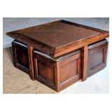 *Hammary Kanson Cocktail Table w/Storage Cubes