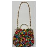 Vintage Town & Country-style Tapestry Bag