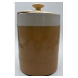 Vintage Stoneware Jar W/ Lid
