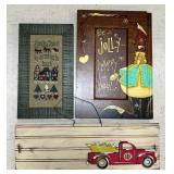 3 Holiday Wall Decor Items