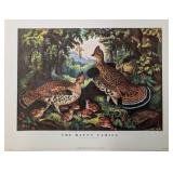 Vtg. "The Happy Family" Currier & Ives Print