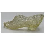 Vintage Uranium Daisy & Button Slipper