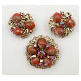 Vintage Pin & Ear Clips