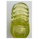 Vintage Uranium Green Boot Toothpick Holder