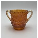 VTG marigold sugar bowl in the "Hanging Cherries"
