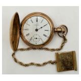 Antique Waltham 15 Jewels J. boss 14K Pocket Watch