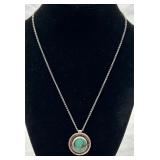 Sterling Silver Turquoise Necklace