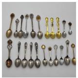 Variety of Souvenir Spoons