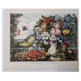 Vrg. "Fruit and Flowers" Currier & Ives Print