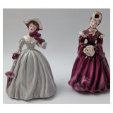 2 Vintage Florence Ceramics Figurines