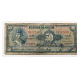 1954 Mexico Cincuenta (50) Pesos Note