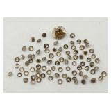 4.44 Carats Top Light Brown Diamonds