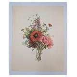 Vtg. Prévost "Bouquets" Print