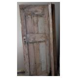 Antique Wood 28" Door w/Hinges & Latch