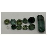 Lot Of Green Tourmaline Gemstones