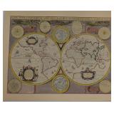 Vtg. Maps of Ancient Times Lithograph Map