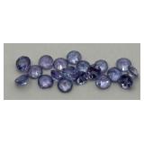 Lot Of Round Cut Tanzanite Gemstones
