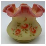 Vintage Fenton Burmese Uranium Glass Vase