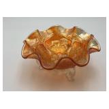 Fenton Orange Tree Marigold Bowl