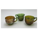Vintage Indiana & Imperial Green Glass Cups