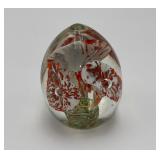 Orange Flower paperweight