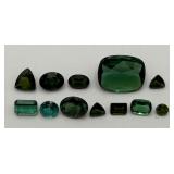 Lot Of Gorgeous Green Tourmaline Gemstones