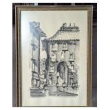 "Arco de Cuchielleros" Original Watercolor- Romero