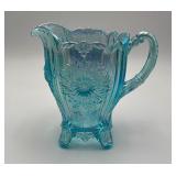 Mosser Glass Dahlia Pitcher in the Teal