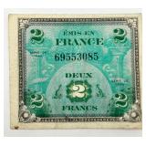 1944 Deux (2) Francs Note