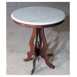 Antique American Victorian Marble Top Table