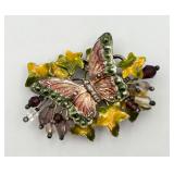 Elegant "Kenneth Cole" Enamel Butterfly Pin