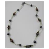 Natural Pearl & Stone Necklace