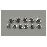 Lot Of Round Cut Moissanite Gemstones