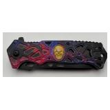 Nice Stainless Steel Skull Pocket Knife
