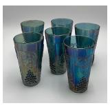 VTG Indiana Glass Harvest Grape blue  tumbler