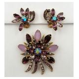 "Selini" Pin and Ear Clips Set