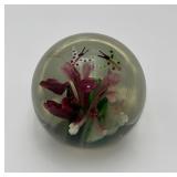 Unique Butterfly/Purple Flower Paperweight